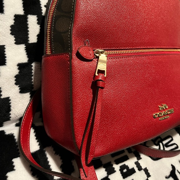 Coach Bags Authentic Red Coach Backpack Medium Sized Poshmark